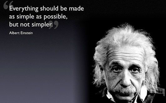Picture and quote of Albert Einstein
