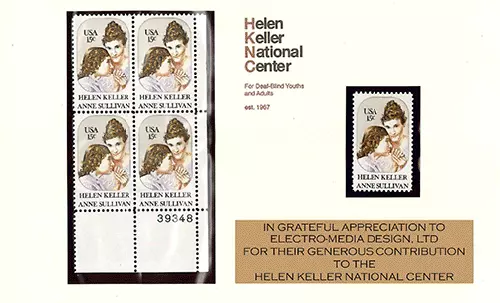 Helen Keller National Center Stamps